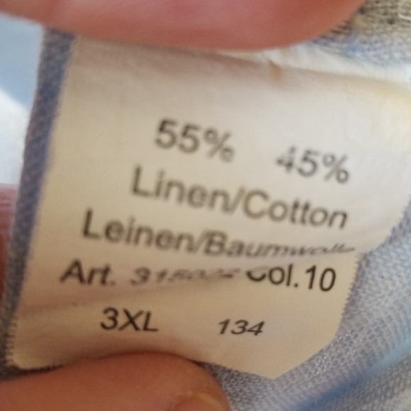 Camel Active Long Sleeve Linen Button Front Shirt - Picture 6 of 6